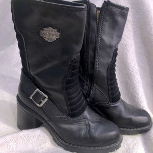 Harley Davidson women’s leather motorcycle rider boots. Virtually brand new.